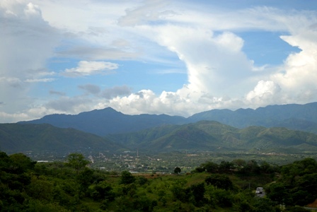 Blick auf Las Manos an der Grenze Nicaragua/Honduras