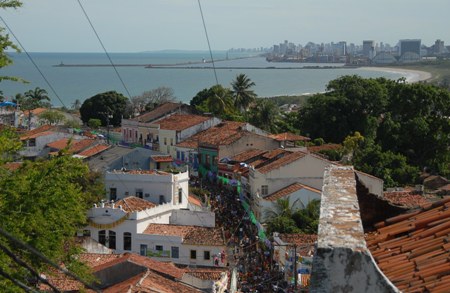 Blick über Olinda nach Recife